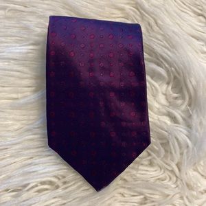 CELIO Man Tie purple color 100% silk